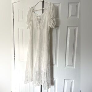 White Embroidered Dress